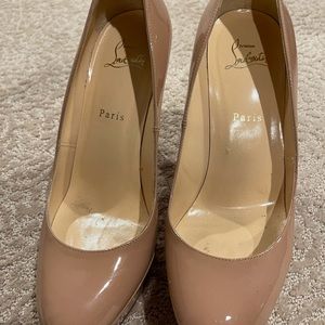 Christian louboutin heels Nude size 40